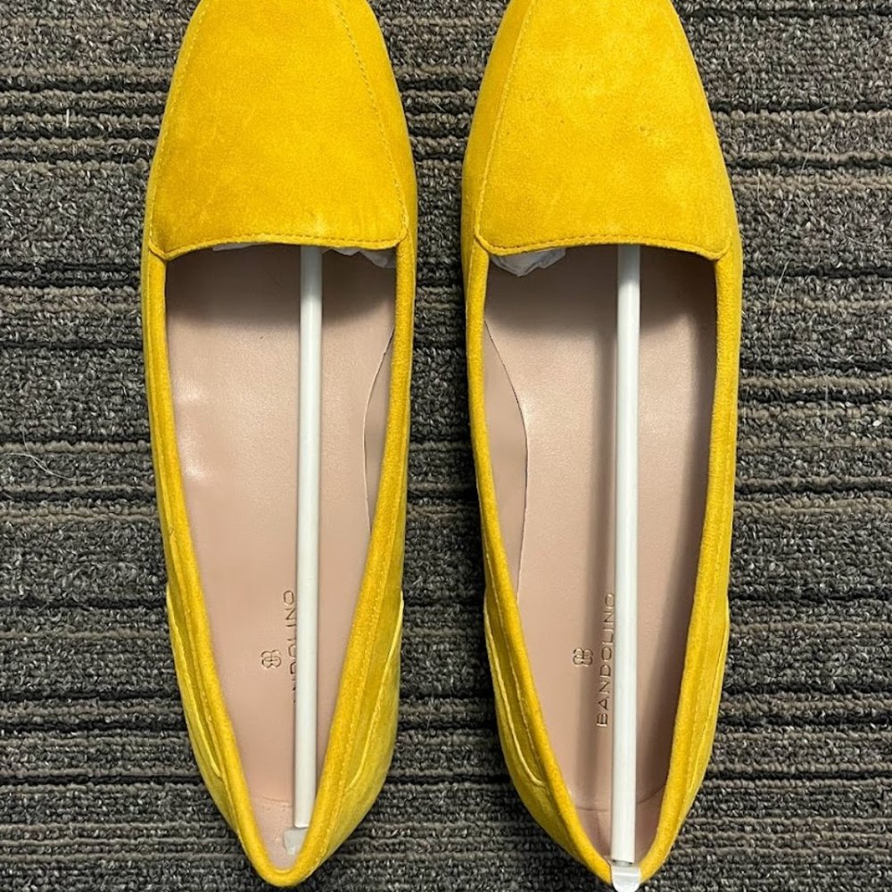 Goldenrod/Mustard Yellow Bandolino Liberty Slip-On Loafers - Women's Size 8